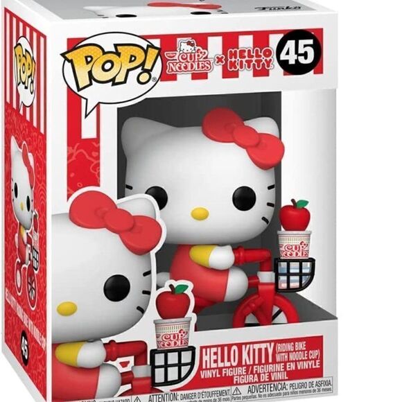 NWT Funko Pop! Sanrio Hello Kitty x Nissin- Hello Kitty on Bike - Picture 2 of 8